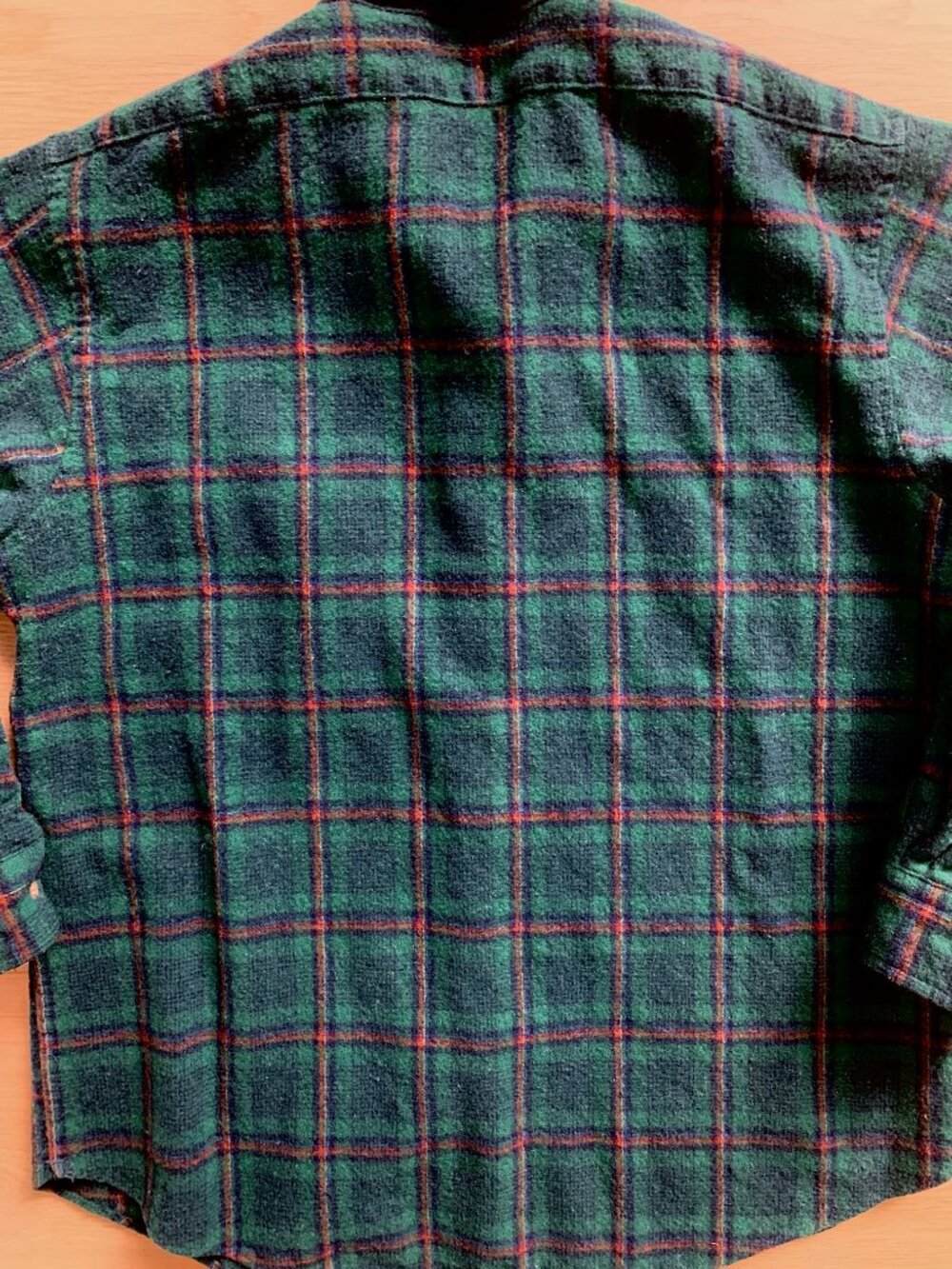 Pendleton Vintage Plaid Wool Shirt Womens Button Up S Green Blue Western Outdoor - Picture 12 of 14